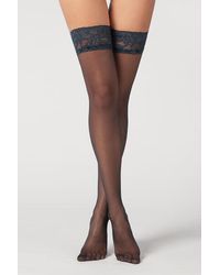 Calzedonia - 20 Denier Sheer Thigh-highs - Lyst