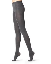 Calzedonia Super Opaque Tights With Cashmere - Gray