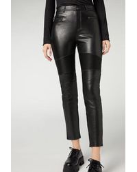 Calzedonia - Leather Effect Leggings - Lyst