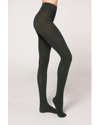 Calzedonia - Soft Modal And Cashmere Blend Tights - Lyst
