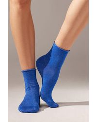 Calzedonia - Short Socks With Glitter - Lyst