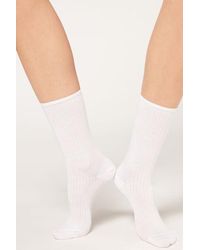 Calzedonia - Ribbed Short Socks - Lyst