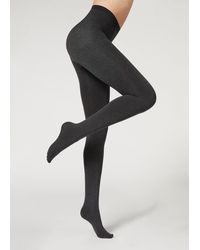Calzedonia Thermal Super Opaque Tights - Grey