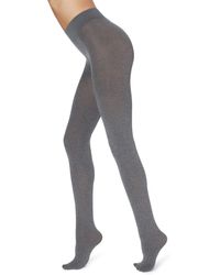 Calzedonia 50 Denier Microfiber Opaque Tights - Gray