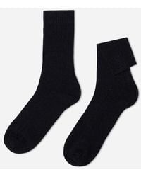 Calzedonia - Men's Ribbed Crew Socks With Wool And Cashmere - Lyst