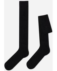 Calzedonia - ’S Long Ribbed Socks With Wool And Cashmere - Lyst
