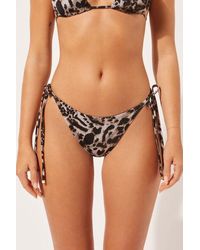 Calzedonia - Tie Brazilian Bikini Bottoms Elegant Animalier - Lyst