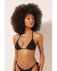 Calzedonia - Triangle Bikini Top With Removable Padding 3D Waves - Lyst