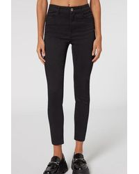Calzedonia - Soft Touch High-Waist Skinny Push-Up Jeans - Lyst