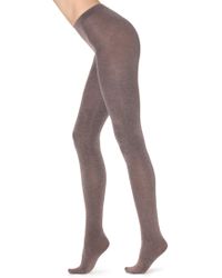 Calzedonia Super Opaque Tights With Cashmere - Brown