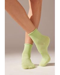 Calzedonia - Glitter Short Socks - Lyst
