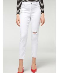 Jeans flareCalzedonia in Denim di colore Nero - Lyst