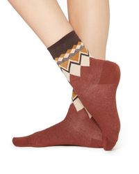 Calzedonia Patterned Short Socks - Orange