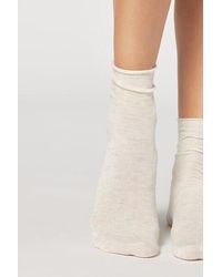 Calzedonia - Short Socks With Cashmere And Glitter - Lyst