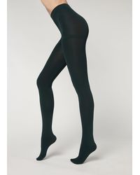 Calzedonia Thermal Super Opaque Tights - Green