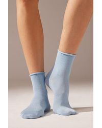 Calzedonia - Short Trendy Patterned Socks - Lyst