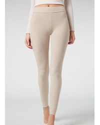 Leggings con cashmere di Calzedonia in Grigio | Lyst