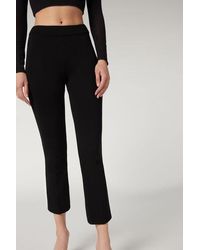 Calzedonia - Cropped Flared Leggings - Lyst