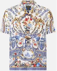 CAMILLA - Short Sleeve Camp Collared Shirt - Lyst