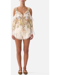 CAMILLA - High Waisted Flare Short Twilight - Lyst