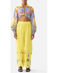 CAMILLA - Straight Leg Embroidered Pant Sultanahmet Summer - Lyst