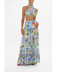CAMILLA - Tie Up Scarf Top Wall To Wall Wonders - Lyst