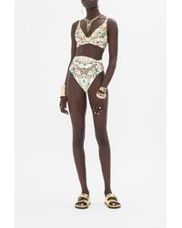 CAMILLA - High Waist Pant With Front Band Valley Of The Queens - Lyst