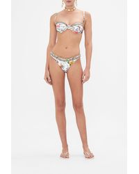 CAMILLA - Ruched Underwire Bra With Removable Straps Plumes And Parterres - Lyst