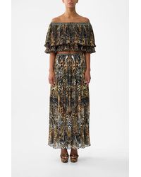 CAMILLA - Pleated Midi Skirt - Lyst