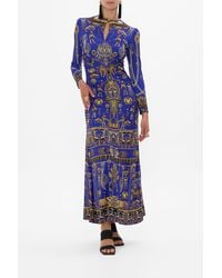 CAMILLA - Gathered Jersey Long Dress My Fair Pharaoh - Lyst