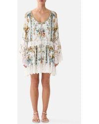 CAMILLA - Tie Front Ruffle Dress Ballad Of The Bibliothèque - Lyst