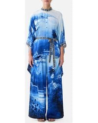 CAMILLA - Button Through Scarf Blouse Sweet Sacré Bleu - Lyst