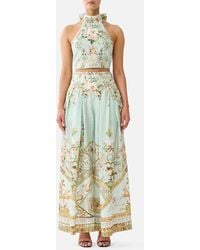 CAMILLA - Reversible Halter Tie Back Top Wildflower Wunderland - Lyst