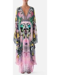 CAMILLA - Long Kaftan With Waist Detail Millamorphosis - Lyst
