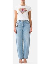 CAMILLA - Slim Fit Round Neck T-Shirt Painted Prayers - Lyst