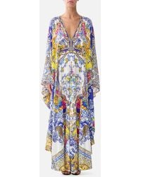 CAMILLA - Long Kaftan With Waist Detail España Nirvana - Lyst
