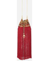 CAMILLA - Drawstring Pouch With Fringing Meet Me - Lyst