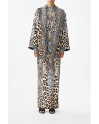 CAMILLA - Quilted Roll Collar Coat Istanbul Animalia - Lyst