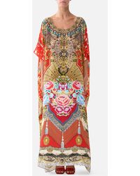 CAMILLA - Round Neck Kaftan Cameos Dance - Lyst