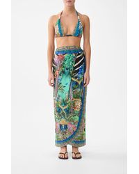 CAMILLA - Draped Wrap Maxi Sarong With Tie Waist - Lyst