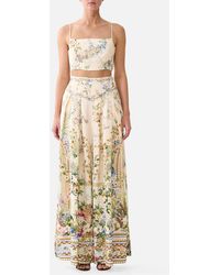 CAMILLA - Corset Waist Wide Leg Pant Midsummer Masterpiece - Lyst