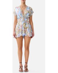 CAMILLA - Button Waist Playsuit Sisi Society - Lyst