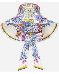 CAMILLA - Wide Brim Bucket Hat With Tie España Nirvana - Lyst