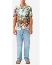 CAMILLA - Short Sleeve Camp Collared Shirt La Belle Botanique - Lyst