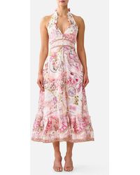 CAMILLA - Ruffle Neck Halter Dress Journal De Voyage - Lyst