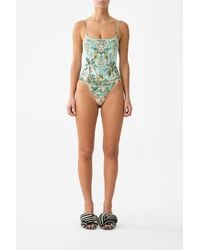 CAMILLA - Straight Neck One Piece W Back Strap Detail - Lyst