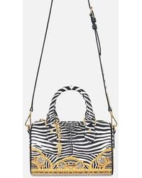 CAMILLA - Barrel Bag With Leather Trims Zig Zag Zoo - Lyst