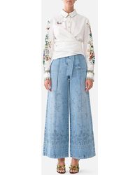 CAMILLA - Wide Leg Belted Jean - Lyst