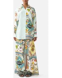 CAMILLA - Long Sleeve Oversized Shirt With Pocket Magic Of The Mercado - Lyst