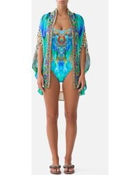 CAMILLA - Open Front Cardi Cape Jungle Flight - Lyst